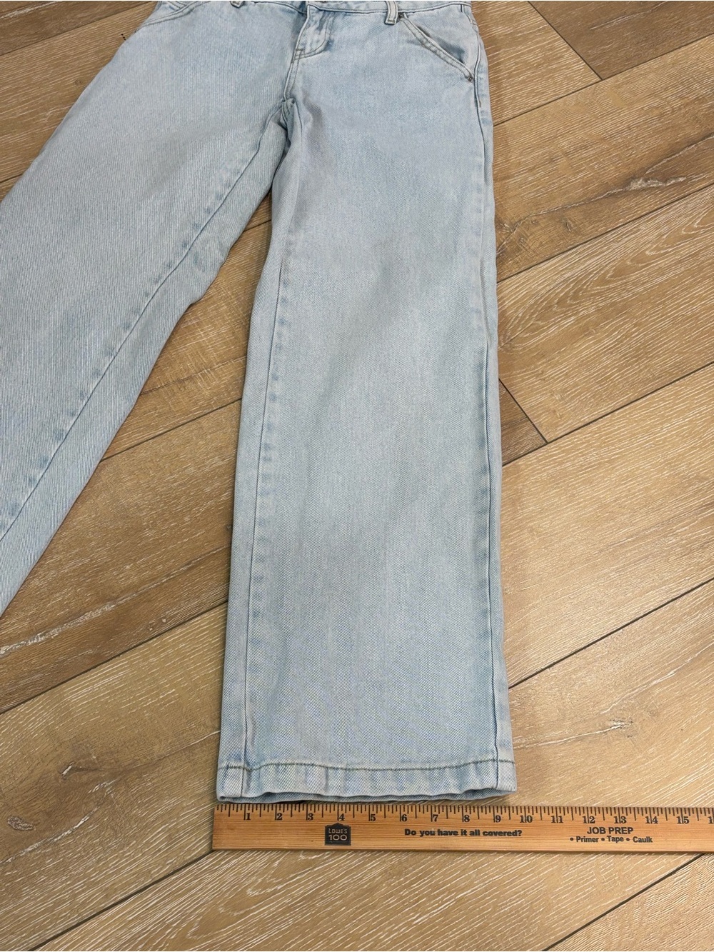 Casey Low Rise Baggy Jeans Size 24 Light Wash Wide Leg Y2K Skater denim - Picture 8 of 8